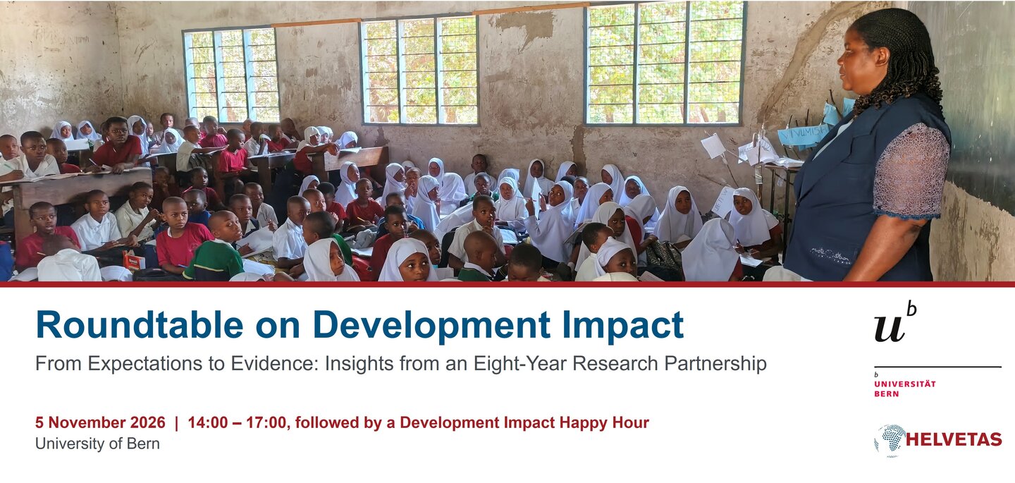 Roundtable on Development Impact, 5. November 2026, Universität Bern
